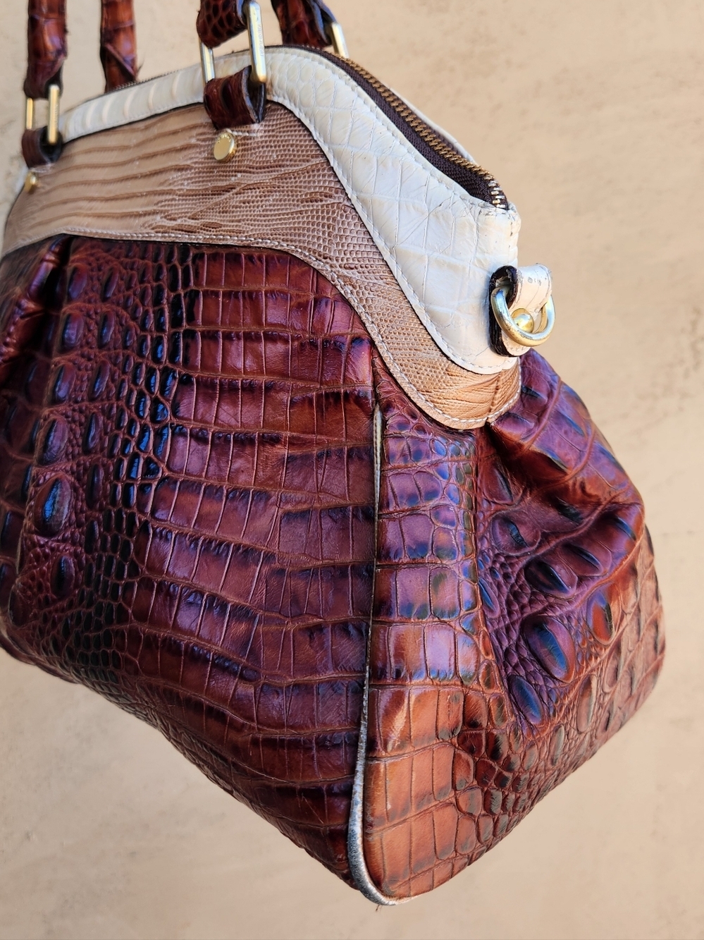 Brahmin Louise Rose Melbourne Satchel - Dillard's ANNIVERSARY EDITION - Picture 11 of 16